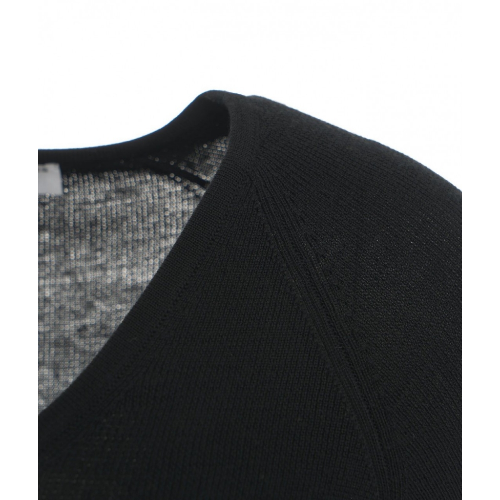 Maglione in misto lana merino nero