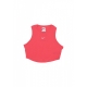 top donna w sportswear essential rib crop tank ASTER PINK/SAIL