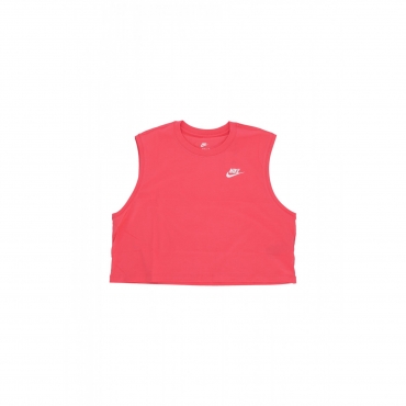 maglietta corta donna w sportswear club crop tee ASTER PINK/WHITE