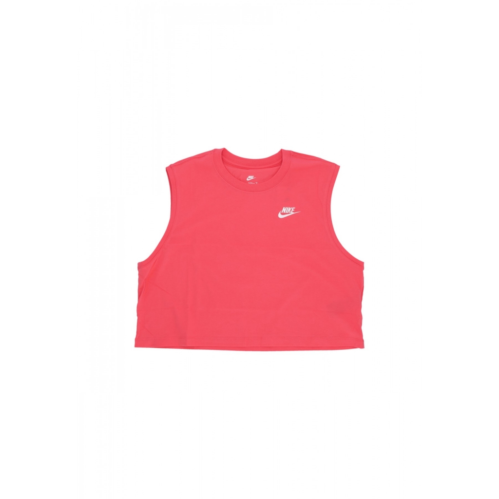 maglietta corta donna w sportswear club crop tee ASTER PINK/WHITE