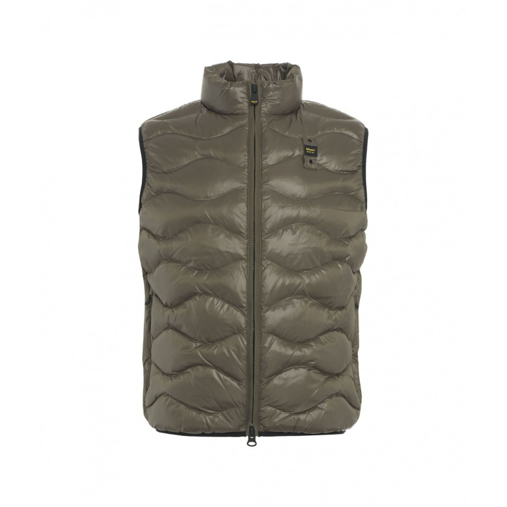 Gilet trapuntato verde