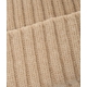 Strick Beanie in Wollgemisch Beige