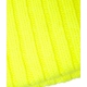 Berretto a maglia in misto lana giallo fluorescente