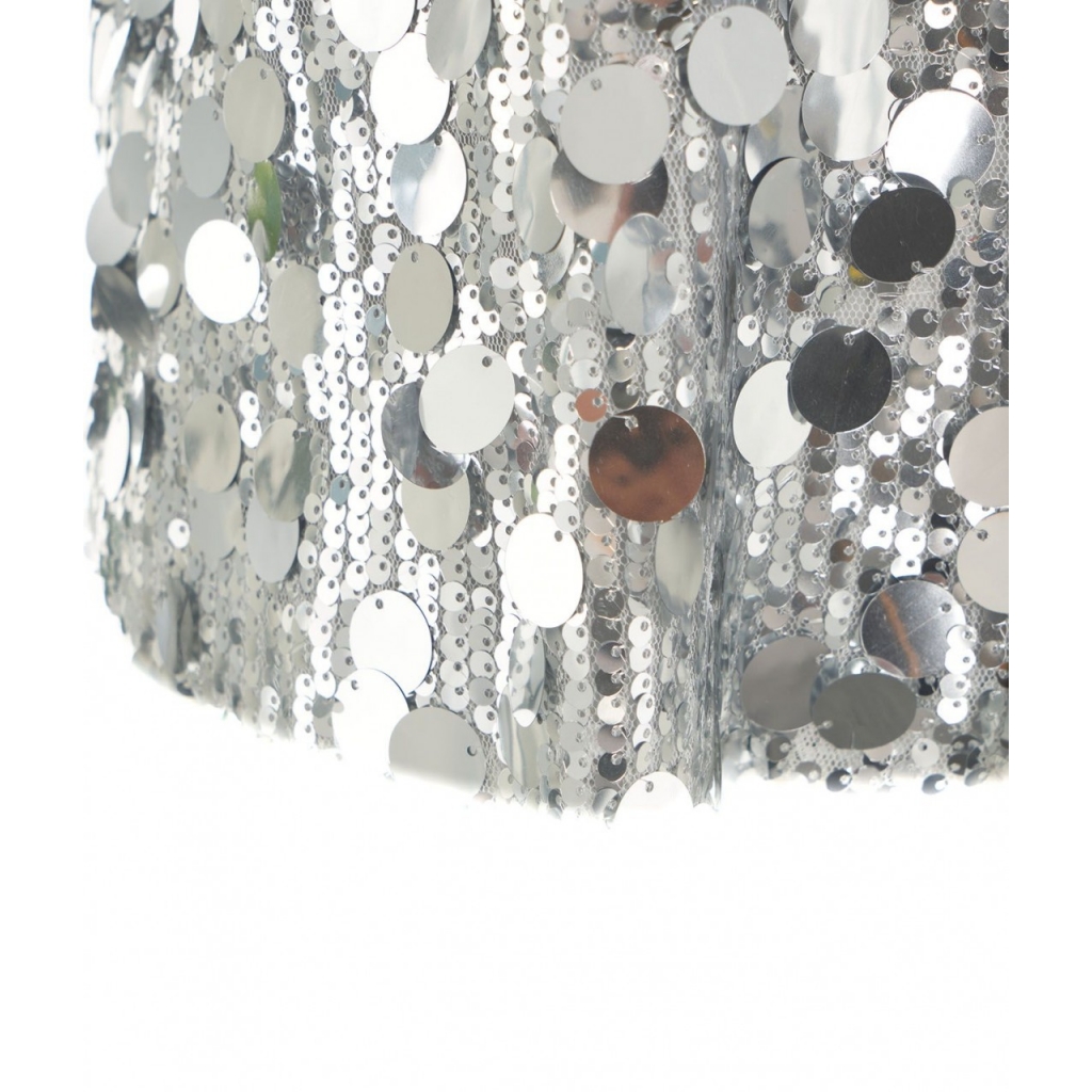 Top in paillettes Nunzia argento
