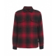 Alaskan Wool Check Overshirt rosso