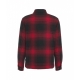 Alaskan Wool Check Overshirt rosso