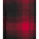 Alaskan Wool Check Overshirt rosso