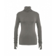 Long sleeve shirt in viscosa grigio