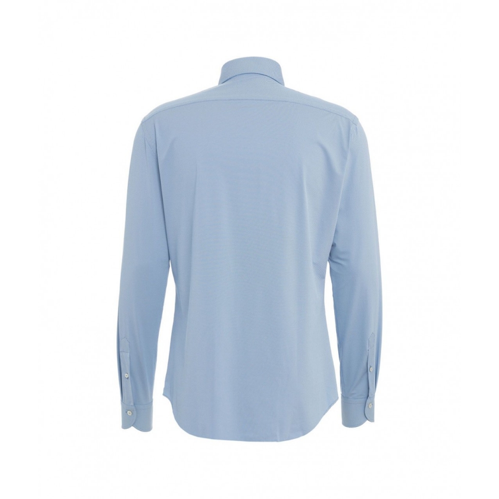 Camicia tailor in tessuto active blu