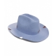 Cappello Texano con ricamo blu