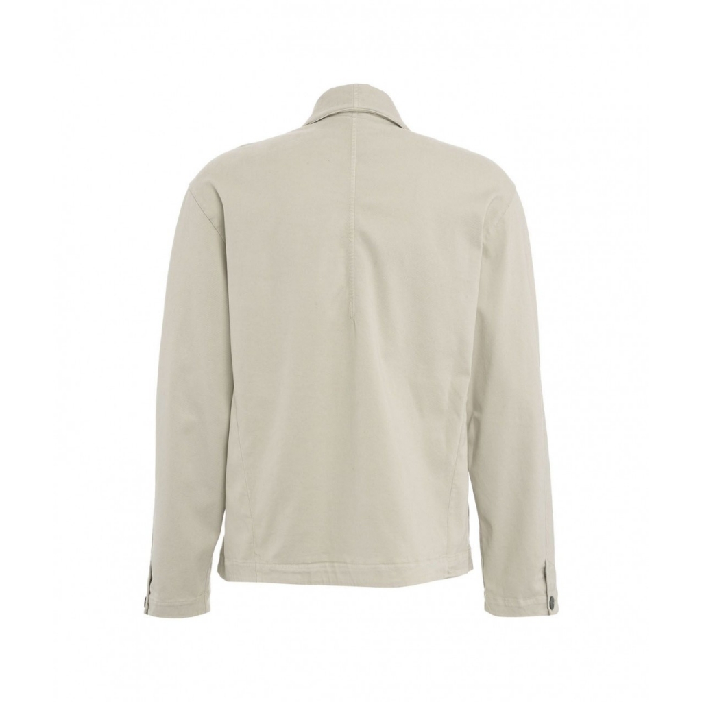 Giacca overshirt grigio chiaro