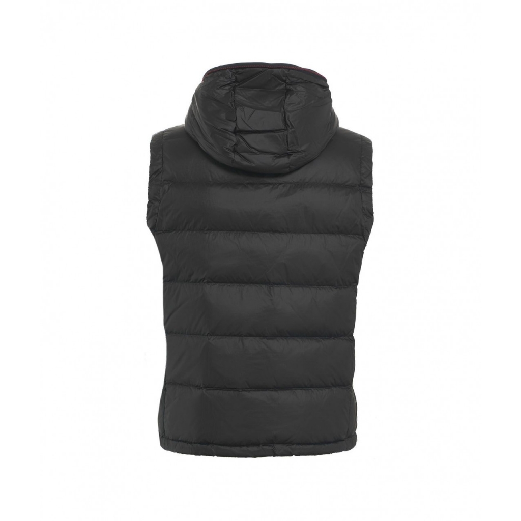 Gilet in piuma Donoma in nylon ripstop nero