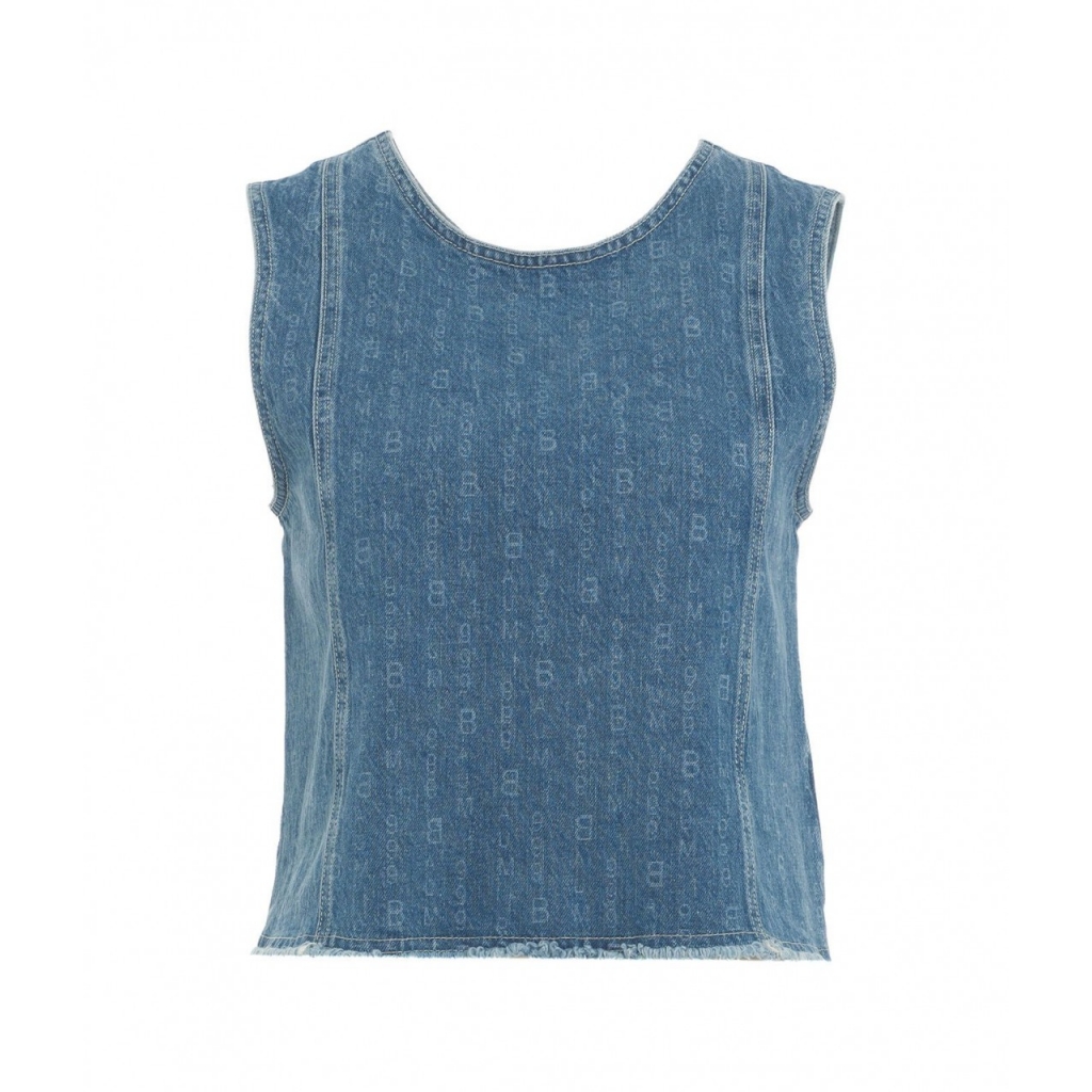 Top in denim Madine blu