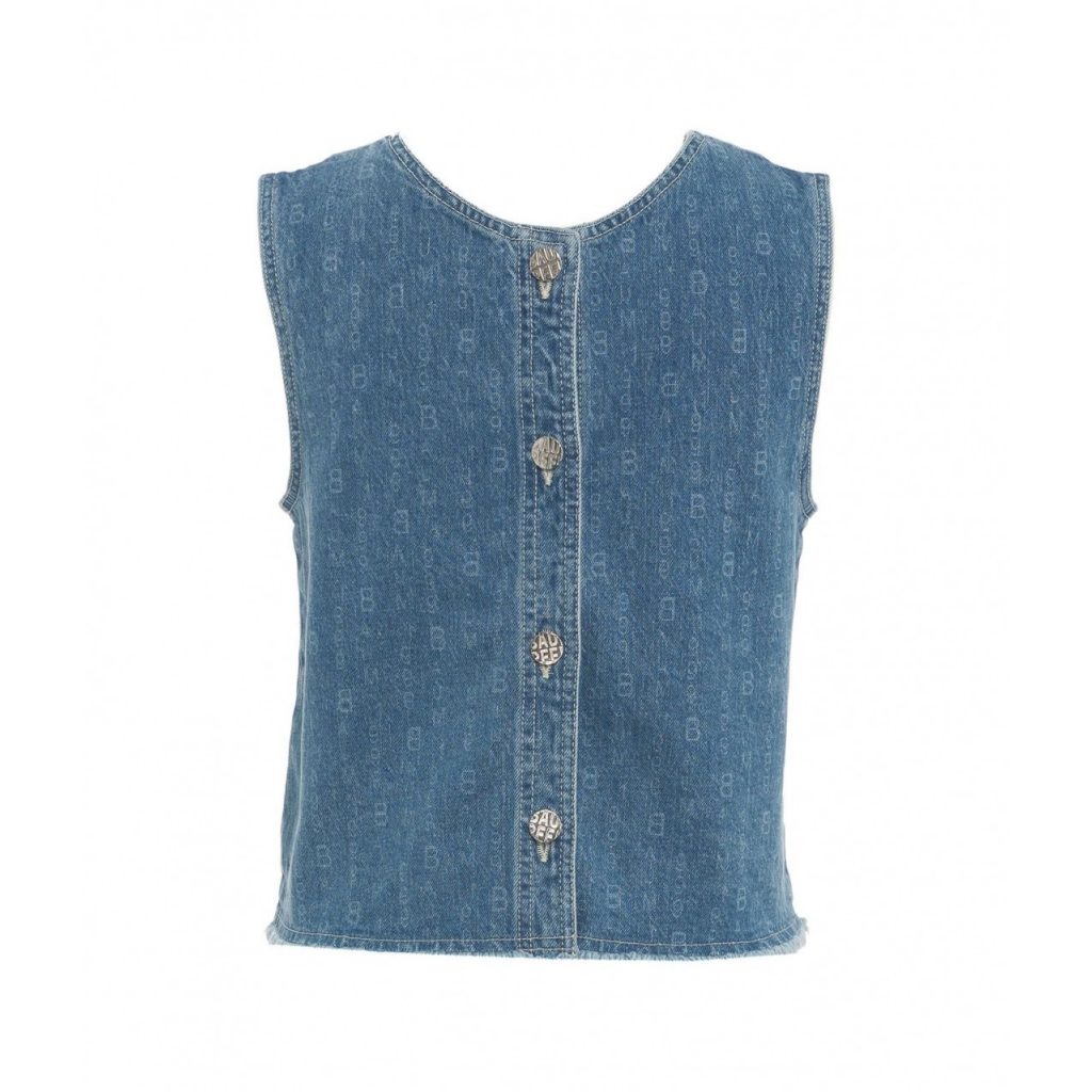 Top in denim Madine blu