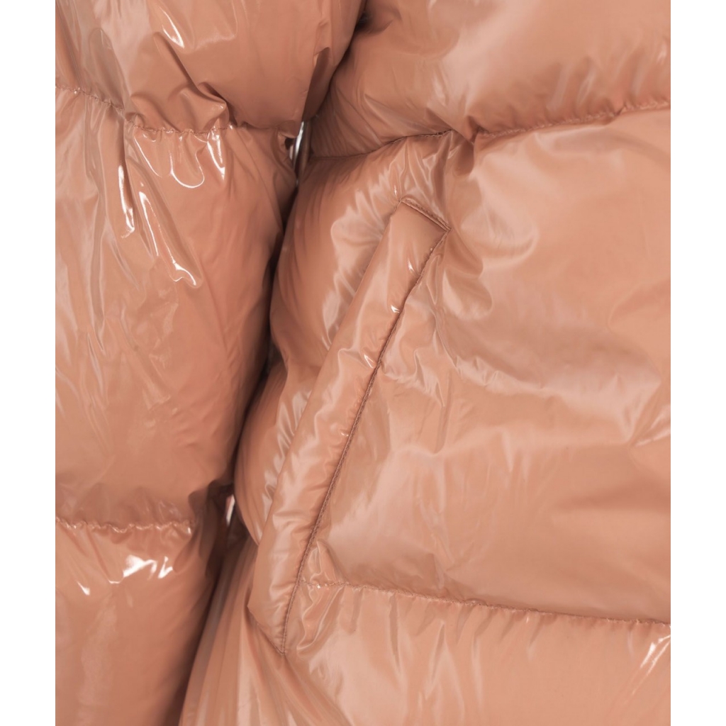 Piumino caban crystal nylon rosa Terracotta