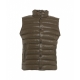 Gilet trapuntato in eco piuma oliva