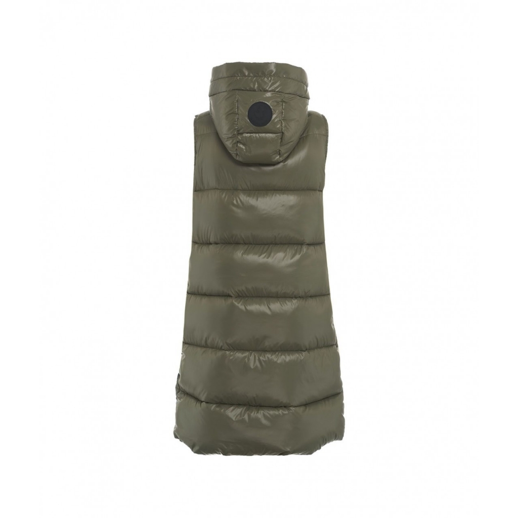 Gilet trapuntato in piuma doca verde