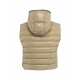 Gilet trapuntato in eco piuma beige