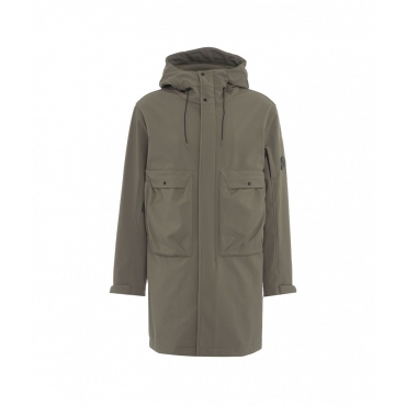 Parka in softshell oliva