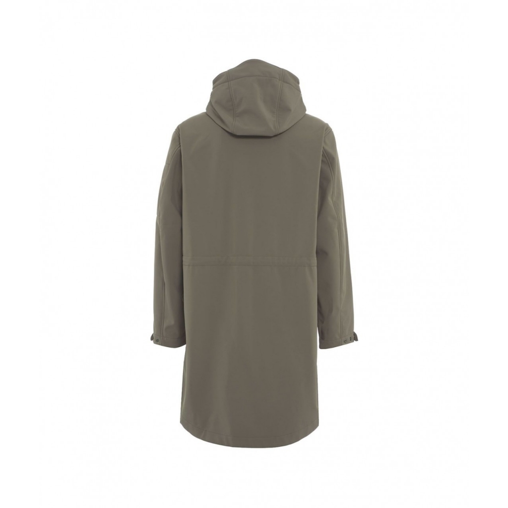 Parka in softshell oliva