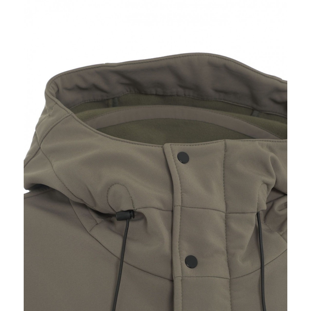 Parka in softshell oliva