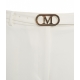 Pantalone chino straight in twill bianco