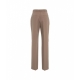 Pantalone chino straight in twill marrone chiaro