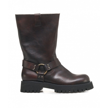 Biker boots marrone scuro