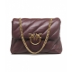 Borsa a tracolla Love Puff Big in nappa bordeaux