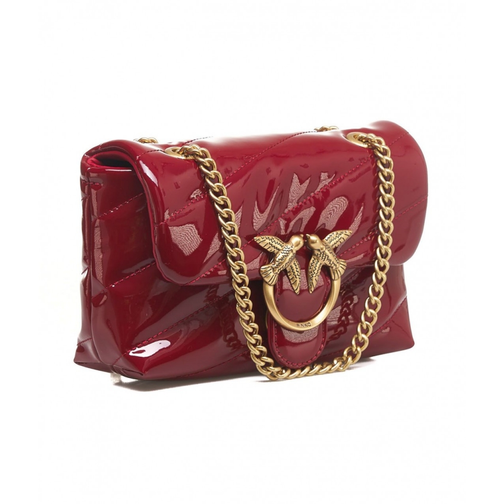 Mini borsa trapuntata Love Baby Puff rosso