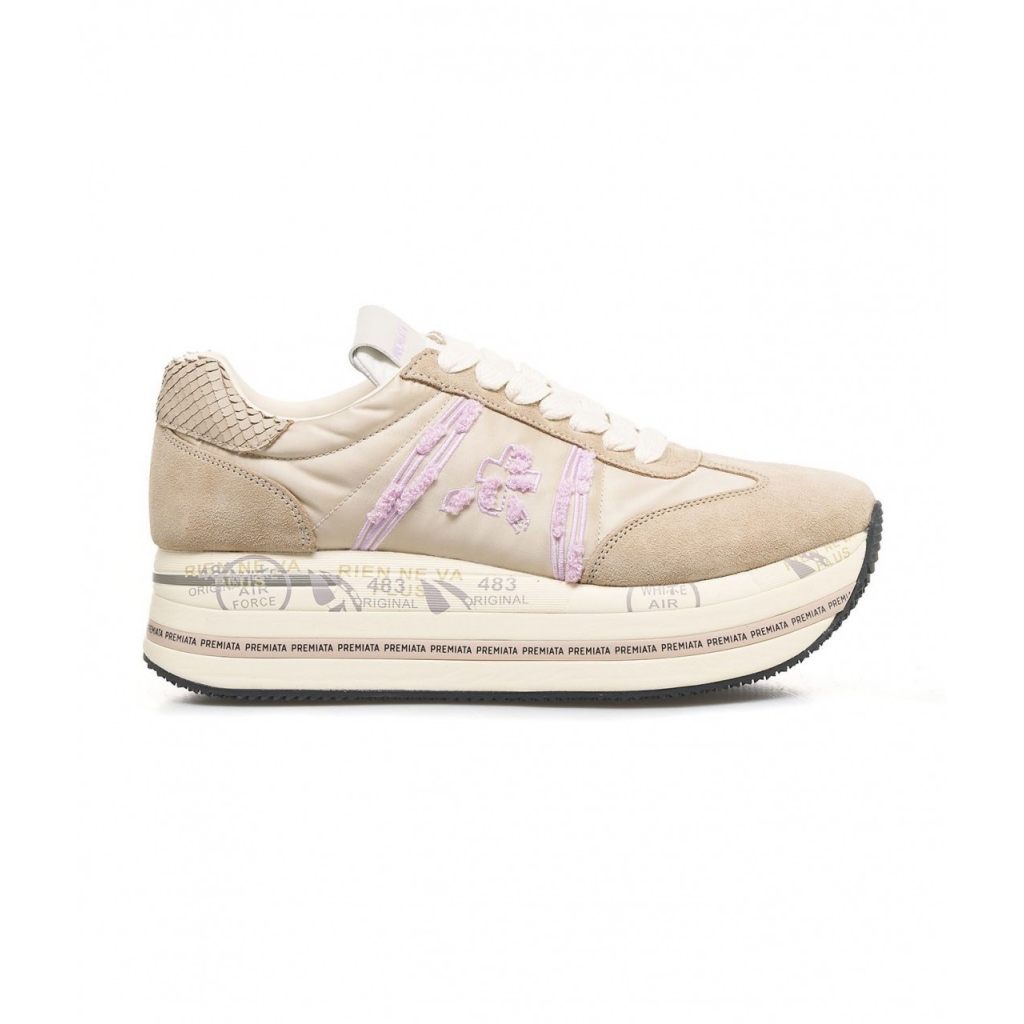 Sneakers con plateau Beth beige