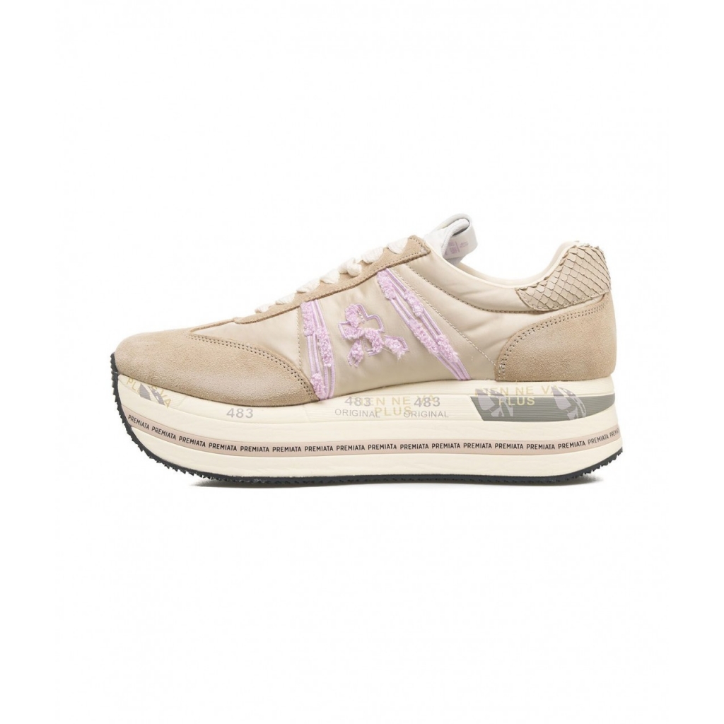 Sneakers con plateau Beth beige