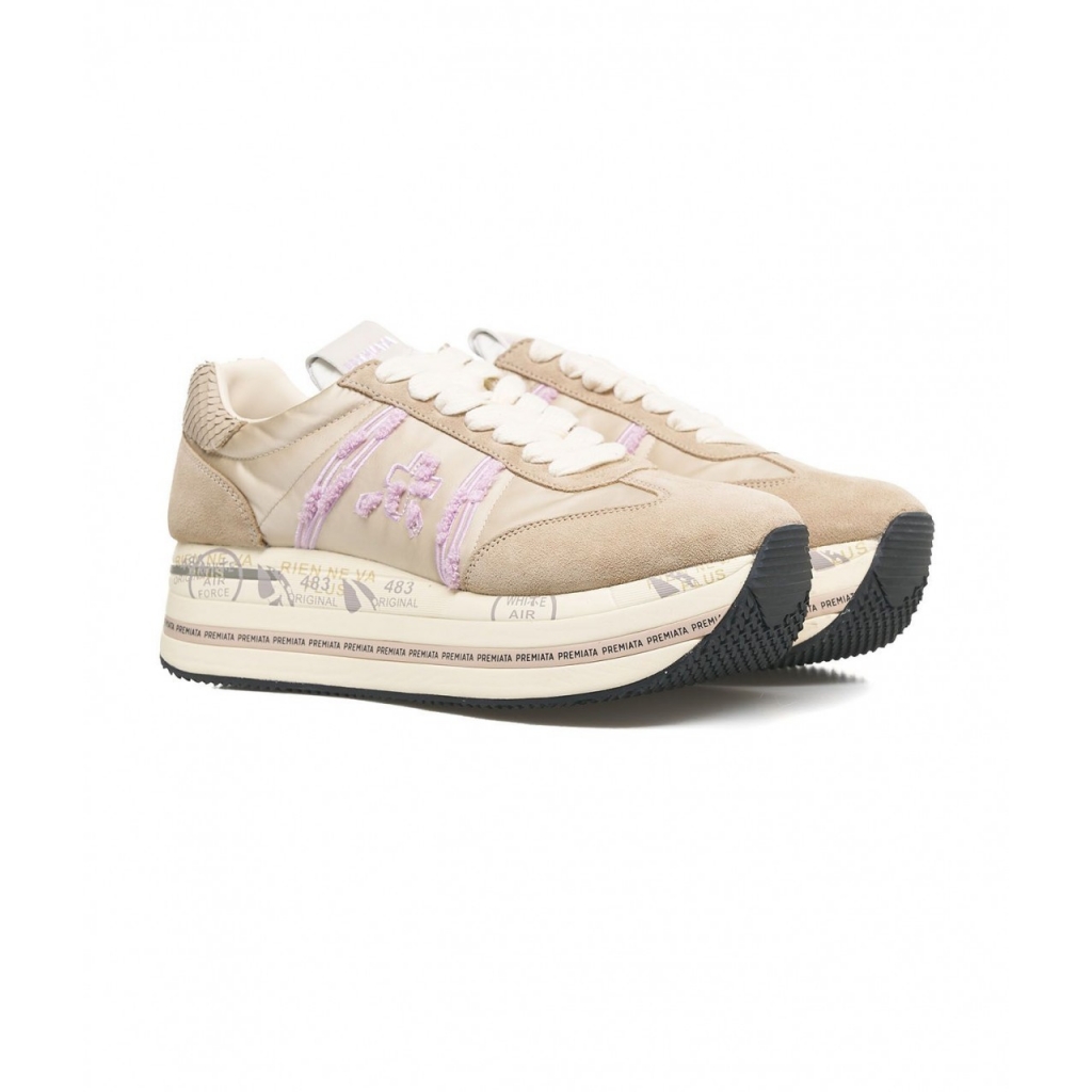 Sneakers con plateau Beth beige