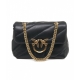 Crossbody Mini Love Puff in nappa nero