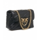 Crossbody Mini Love Puff in nappa nero