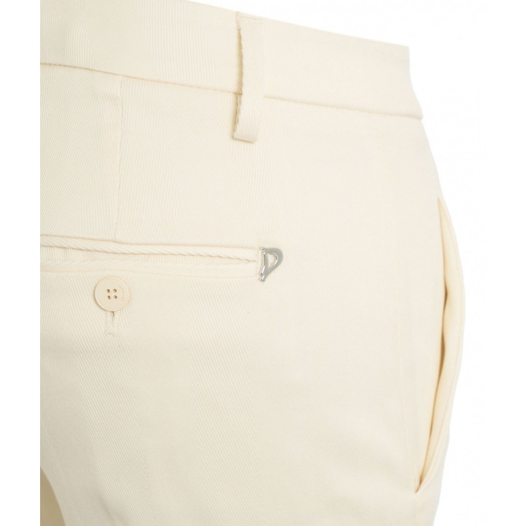 Pantaloni chino cropped slim fit Perfect crema