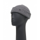 Cappello corto in maglia grigio scuro