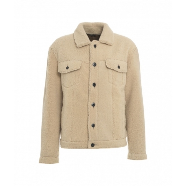 Overshirt in montone Wilson beige