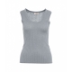 Top in maglia lurex grigio chiaro