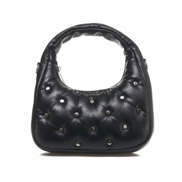 Borsa a spalla con borchie nero