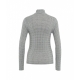 Maglia jersey con strass grigio