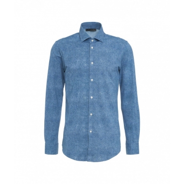 Camicia in tessuto active blu