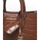 Borsa a tracolla in crocco Scarlett Extra Small marrone