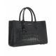 Borsa a mano in crocco Scarlett Medium nero