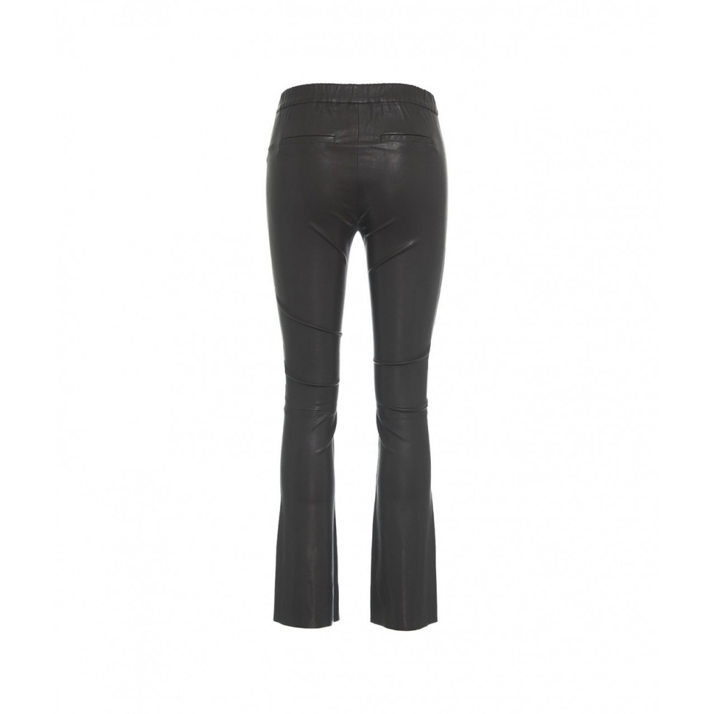 Jegging in pelle Freya marrone scuro