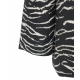 Giacca animalier Bessie nero