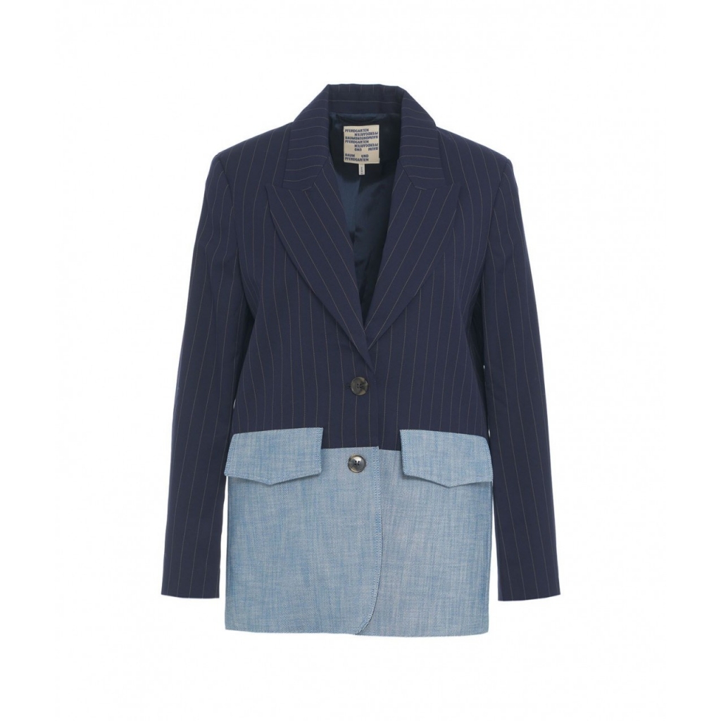 Blazer monopetto Barba blu scuro