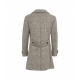 Pea coat in jersey di lana Rush beige