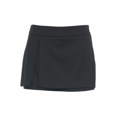 Mini skort in misto lana Novalis nero