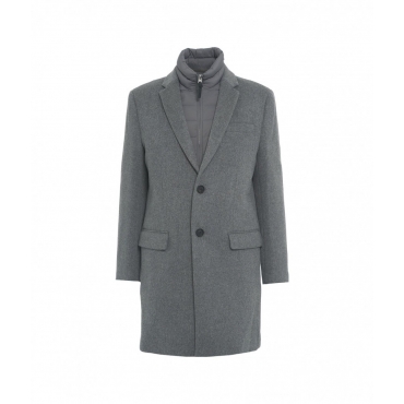 Cappotto in lana con piumino Skai-SLB grigio